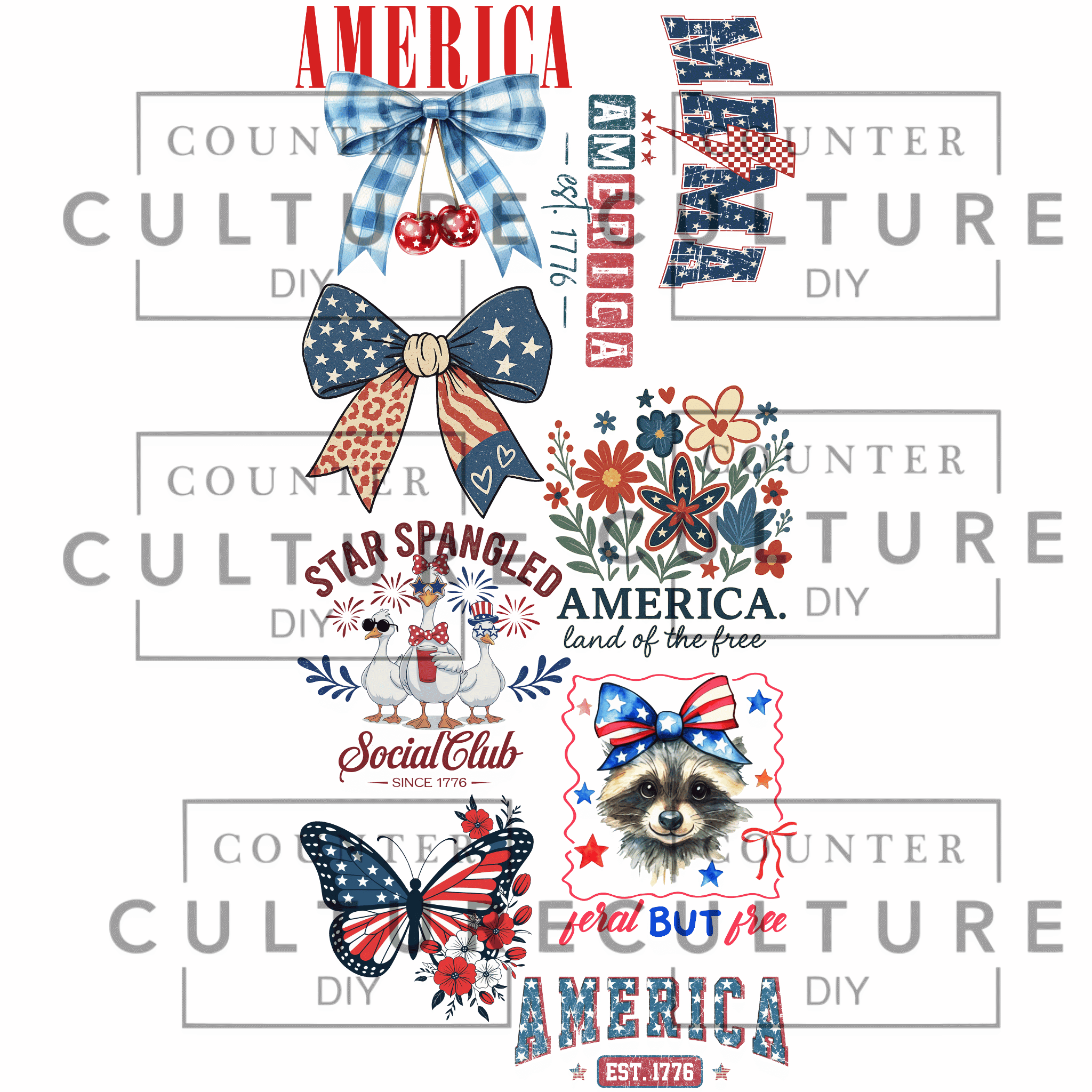 4th of July - DTF Gang Sheet