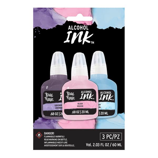 Brea Reese Alcohol Ink 3 Pack - Lavender, Blush, Sky