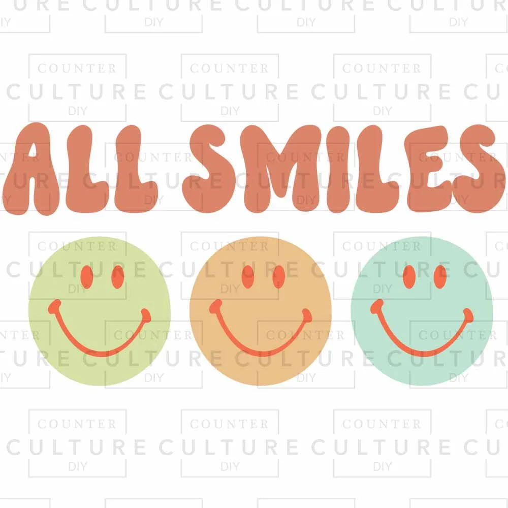 All Smiles DTF Transfer