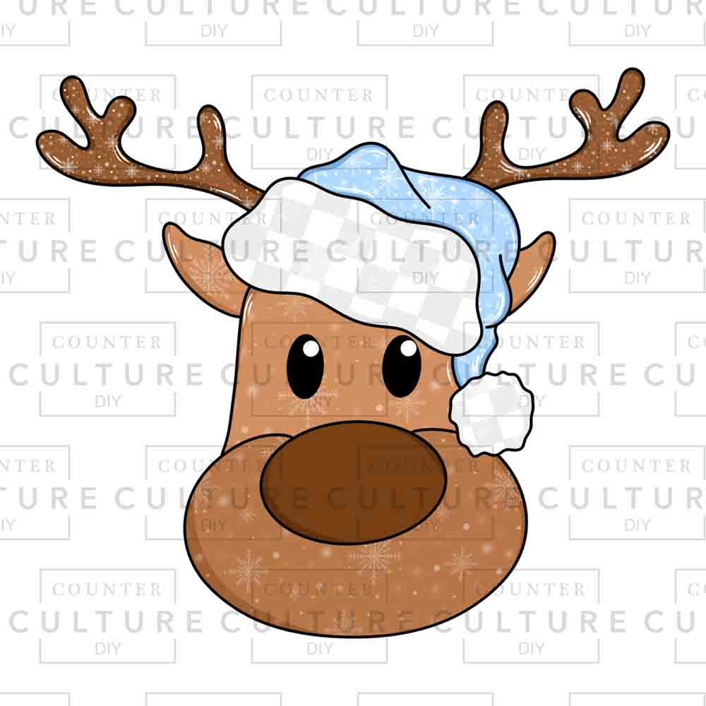 Blue Reindeer UV DTF 2