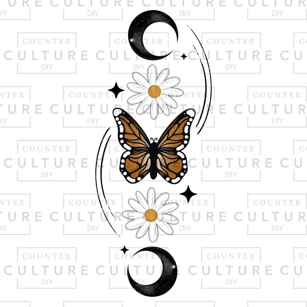 Butterfly Spine UV DTF