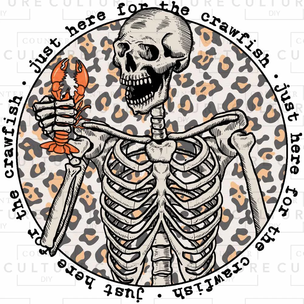 Crawfish Leopard DTF Transfer