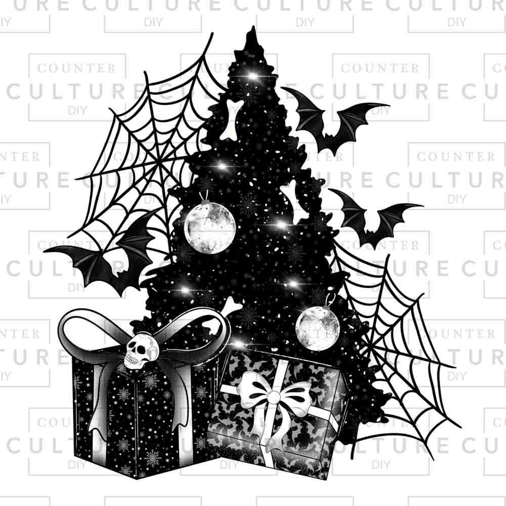 Creepmas Tree UV DTF 2