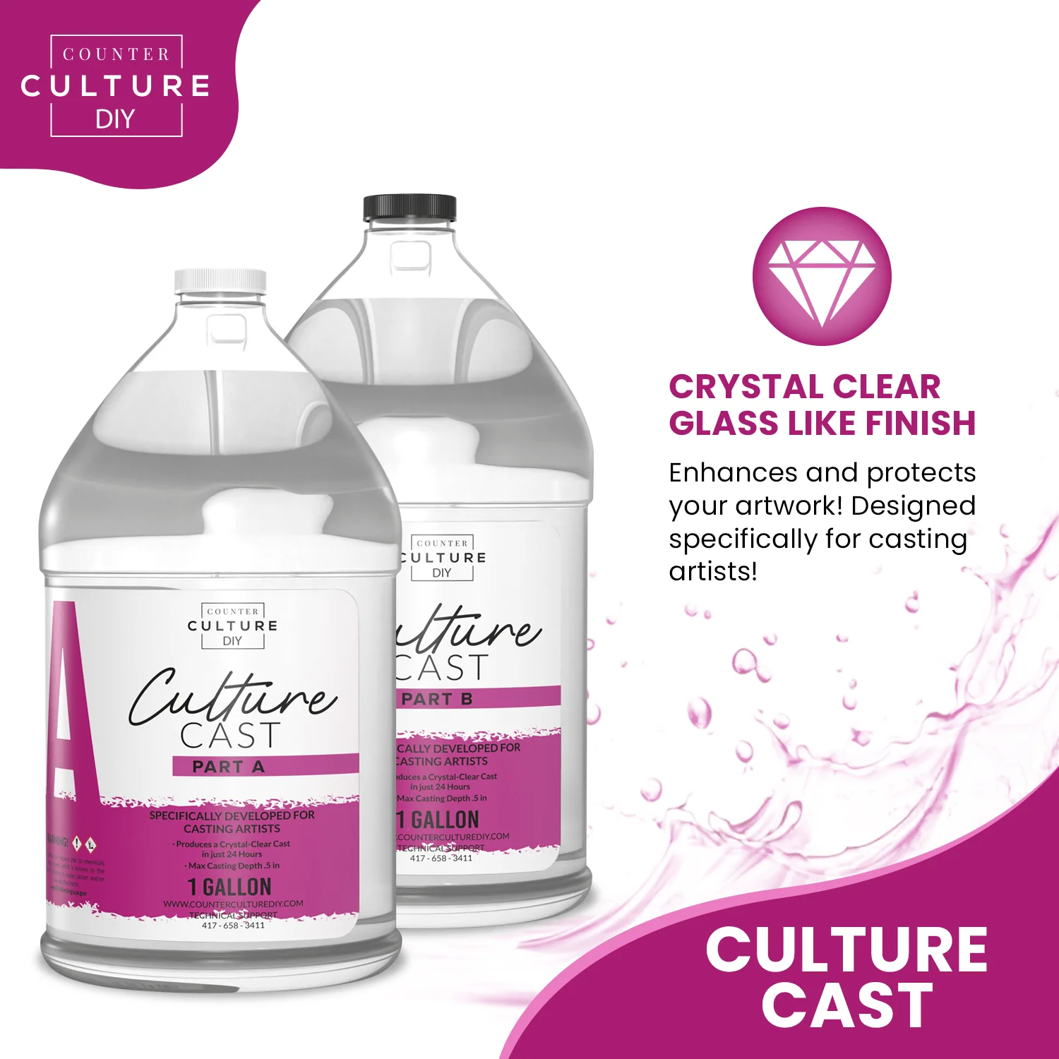 Culture Cast Casting Resin - 100% Premium Crystal Clear - Image 3