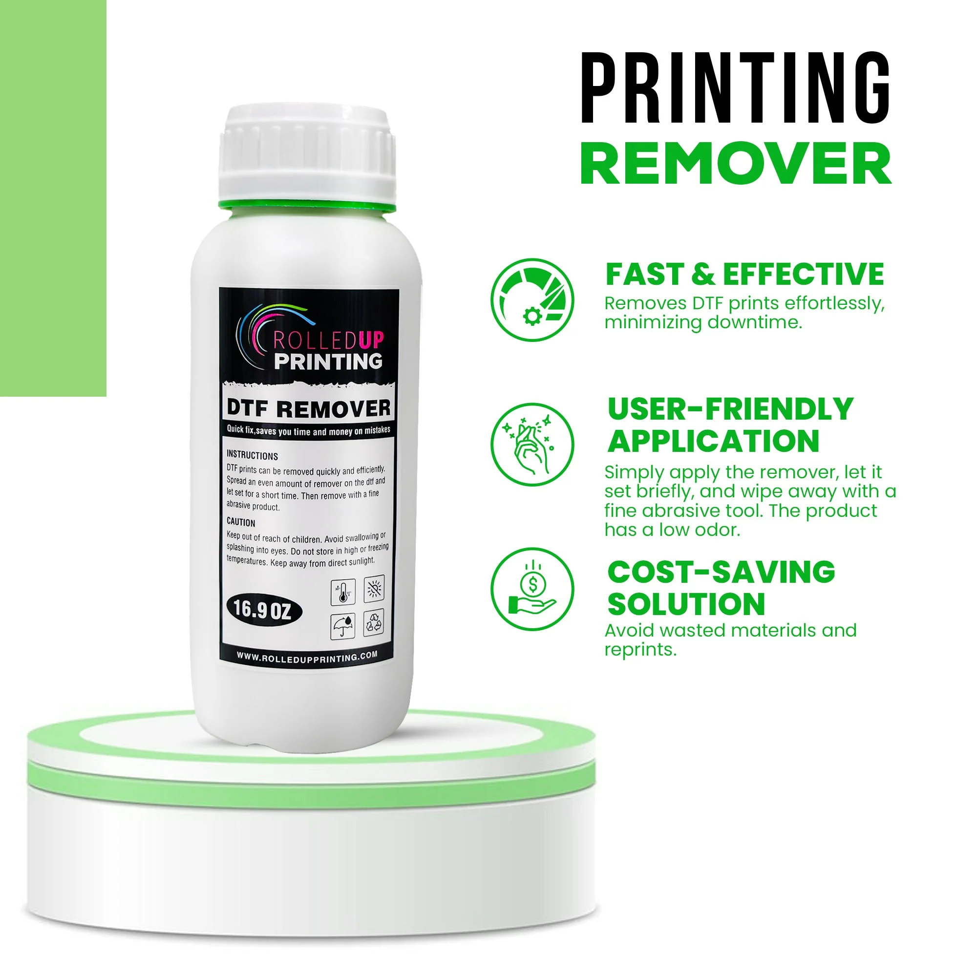 DTF Remover - 16.9 fl oz | Rolled-Up Printing - Image 3