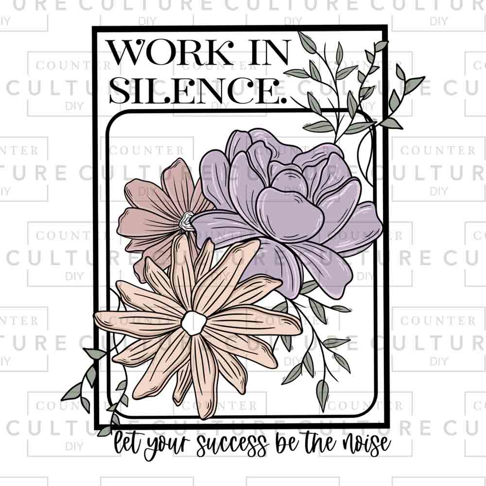 Floral Card UV DTF