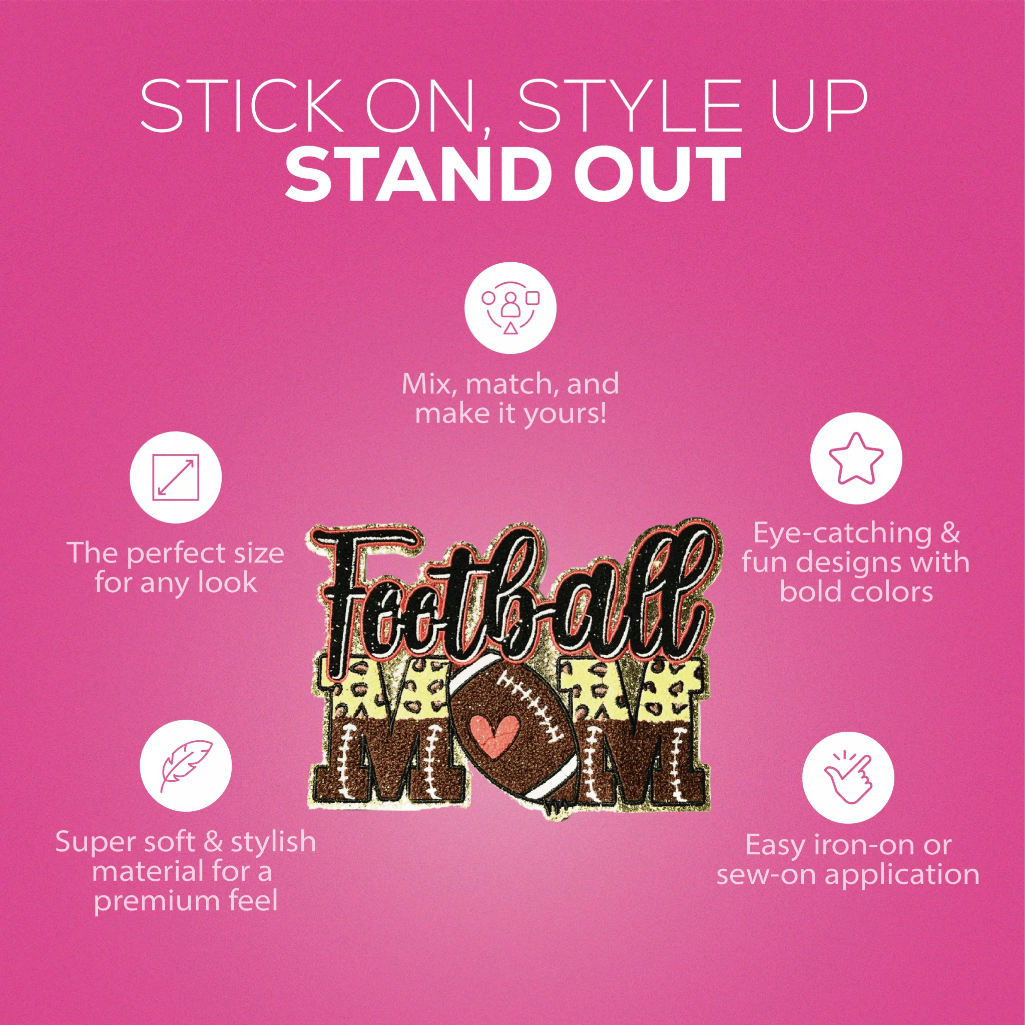 Football Mom Patch - Image 6