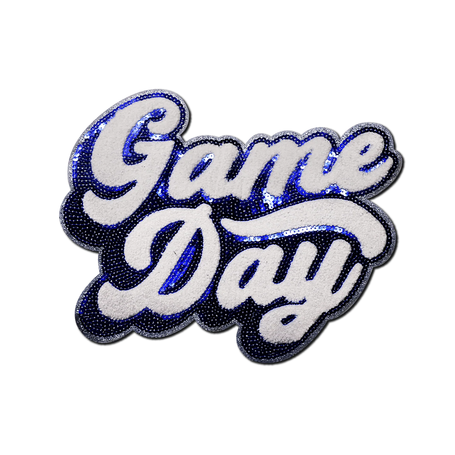 Game Day Blue Chenille Patch