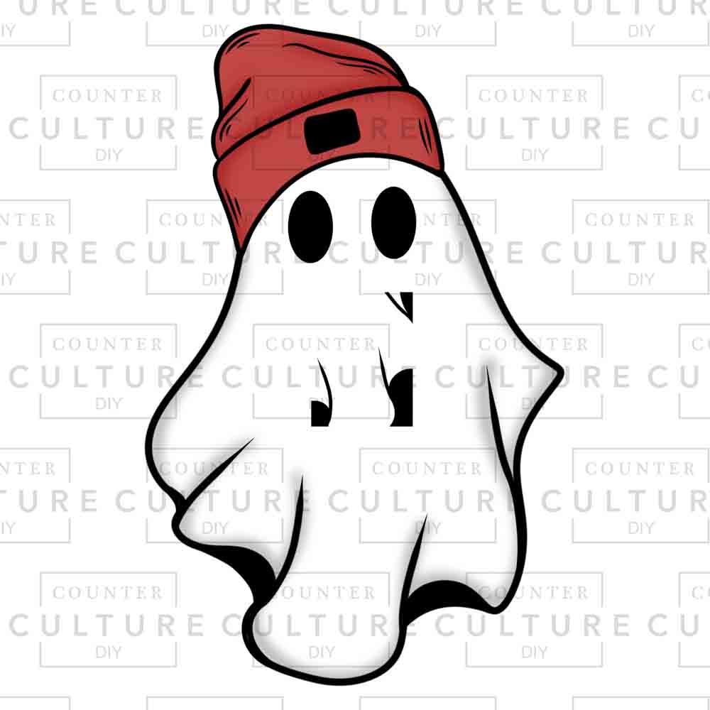 Ghost beanies UV DTF 3