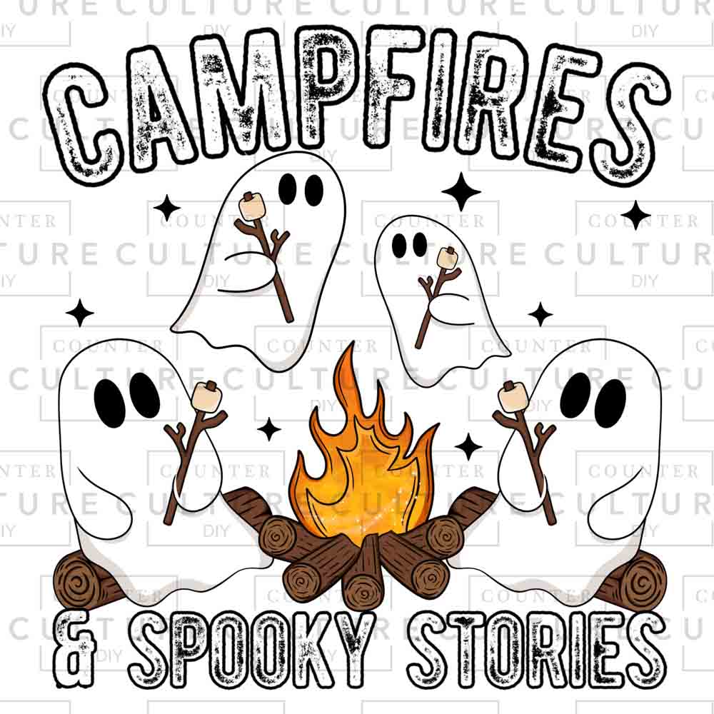 Ghosty campfires UV DTF 2