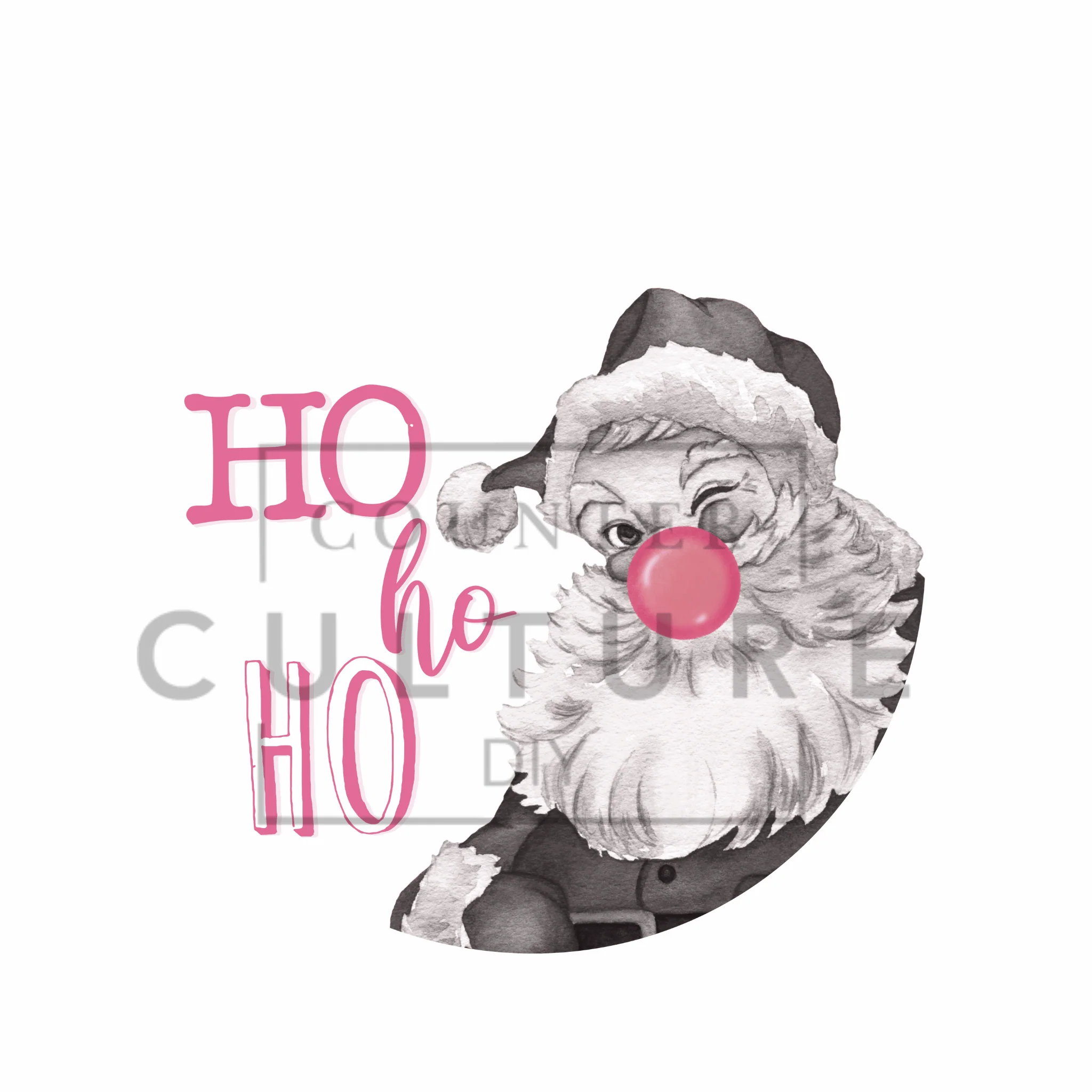 HO HO HO - DTF Round