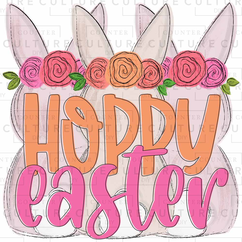 Hoppy Easter Pink DTF Transfer