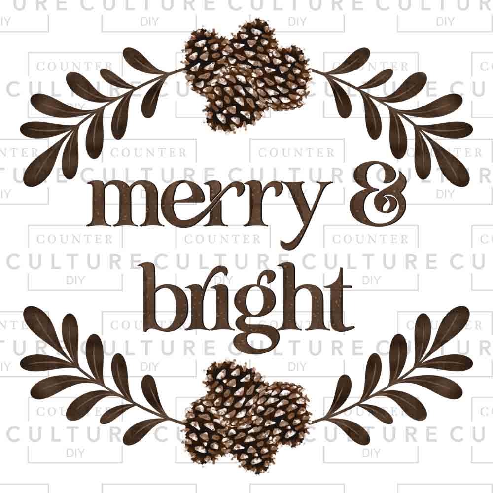 Merry And Bright UV DTF