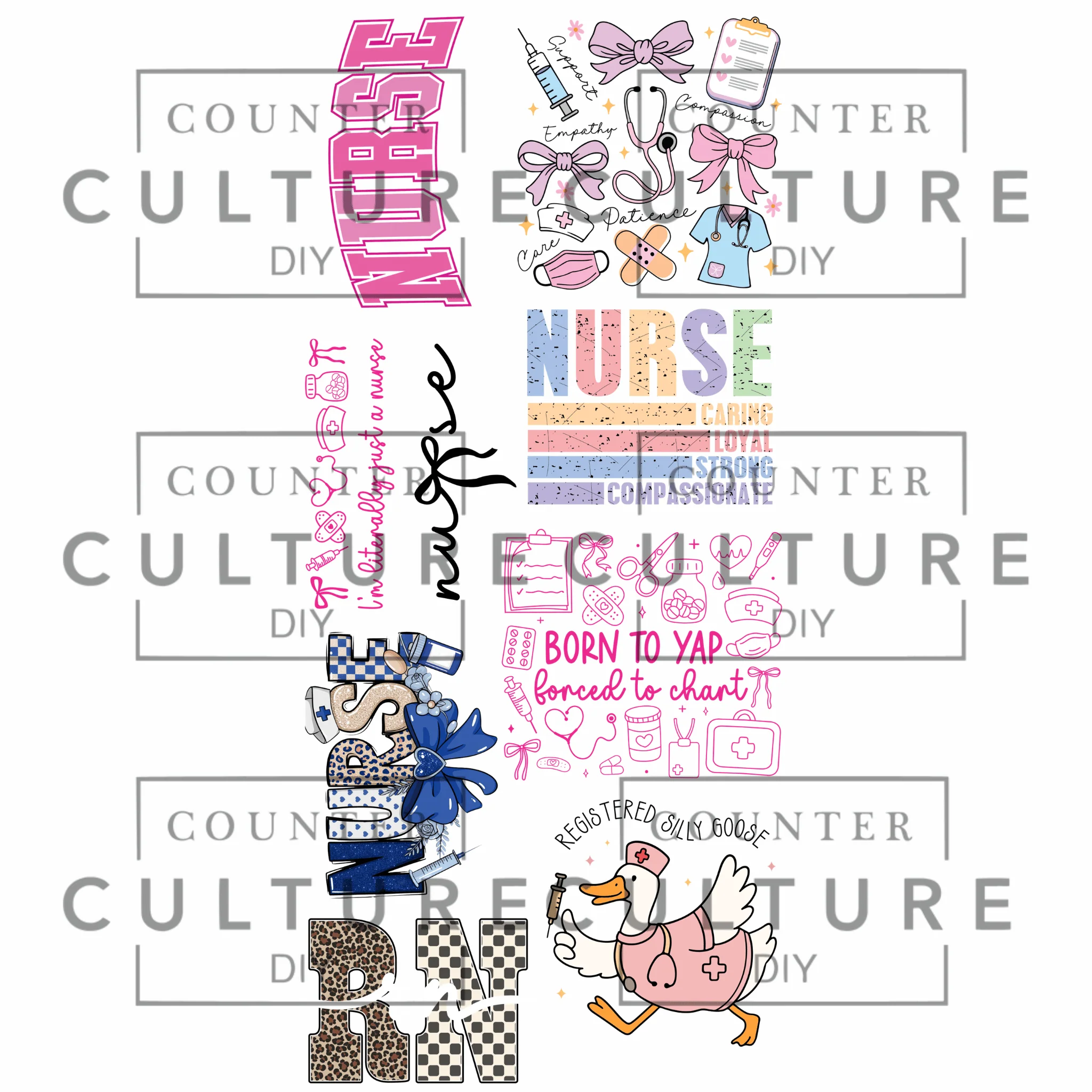 Nurse Life - DTF Gang Sheet