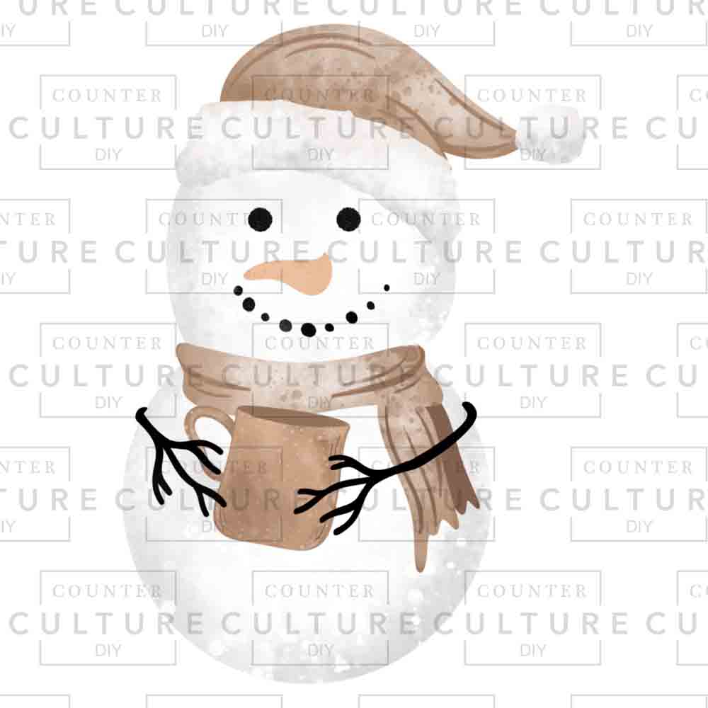 Snowman UV DTF