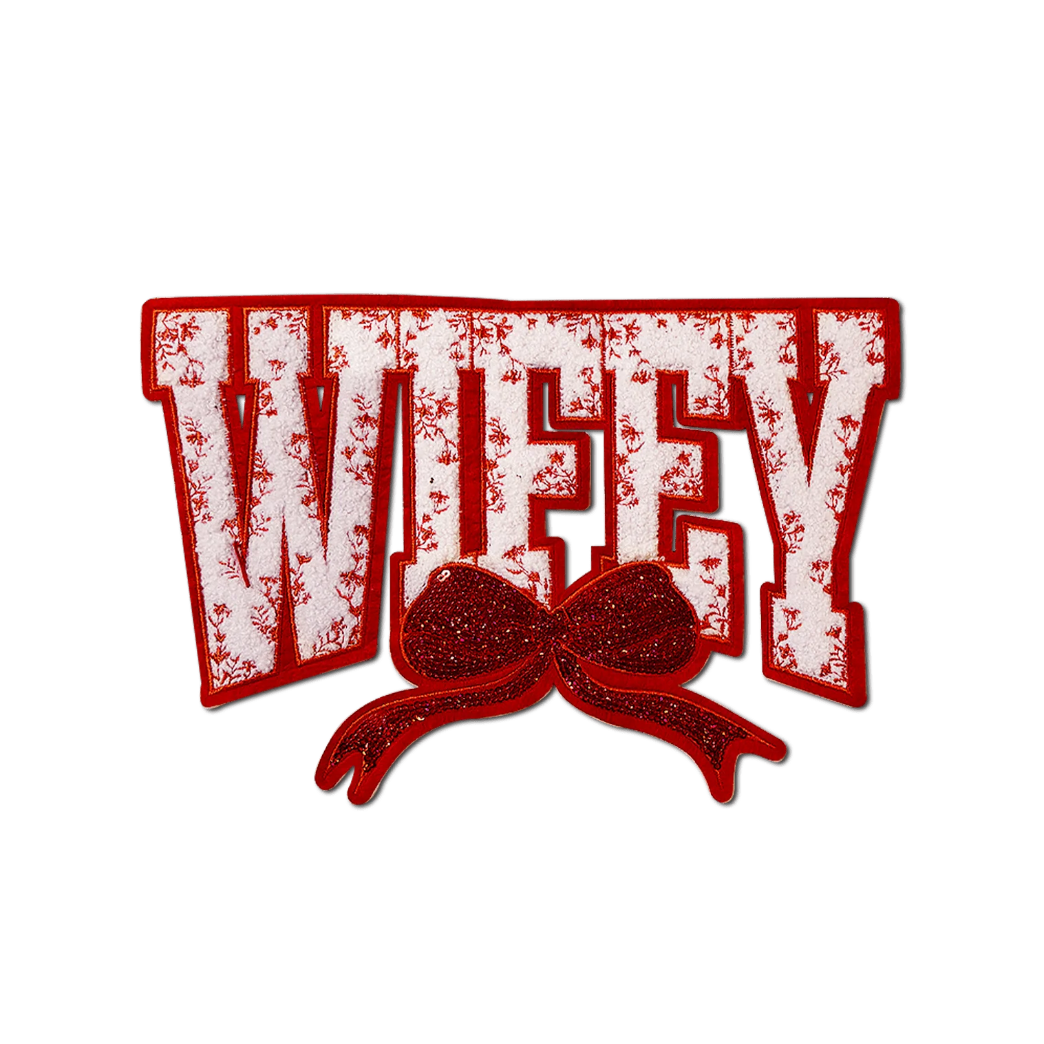 "Wifey" Red Chenille Patch
