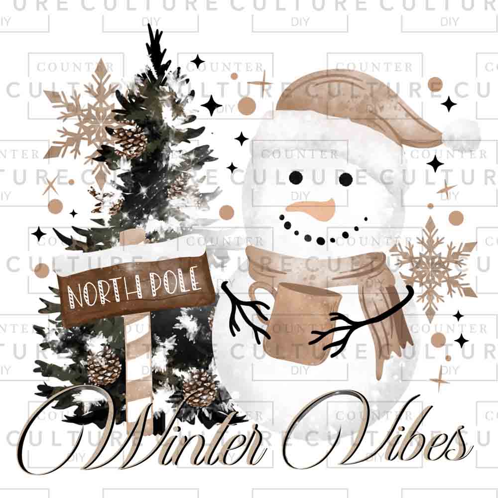 Winter Vibes UV DTF